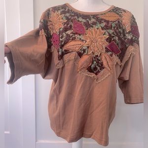 Nancy K vintage 80’s embellished medium bling top